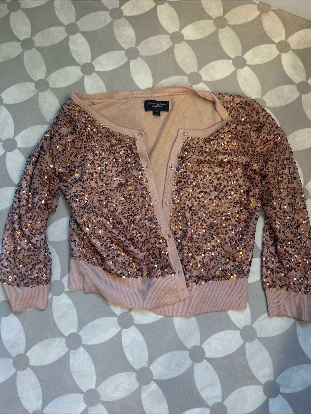 American Eagle Outfitters Beige Knit Sweater